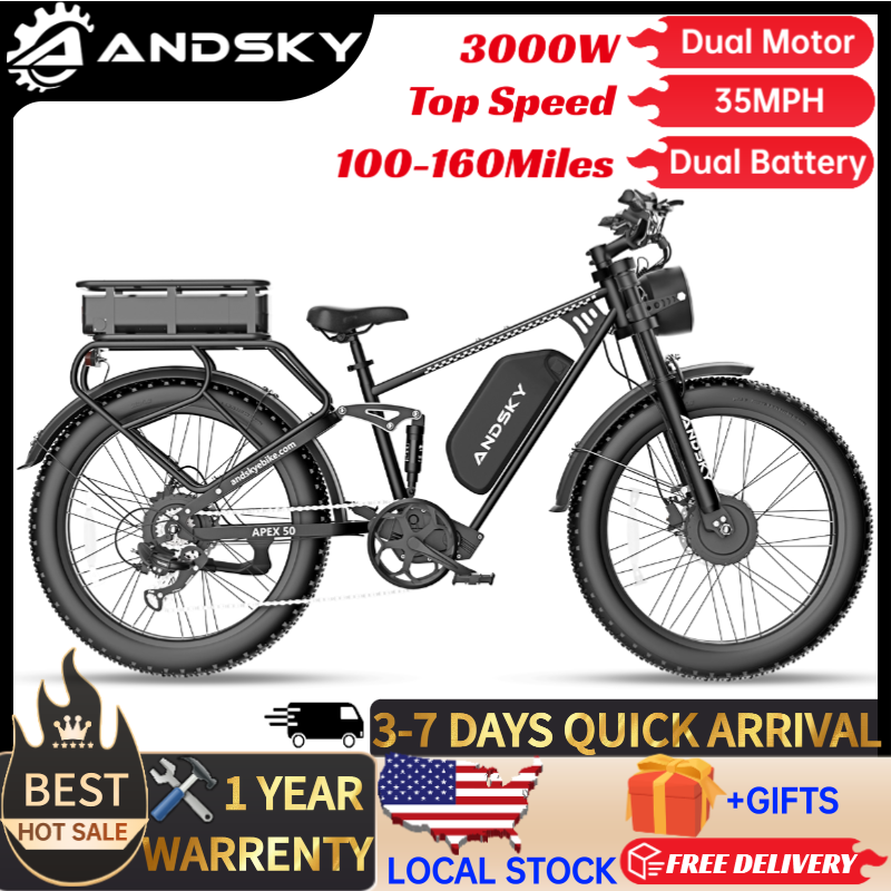 Power Tools World - دراجة كهربائية ANDSKY Apex50 AWD بقوة