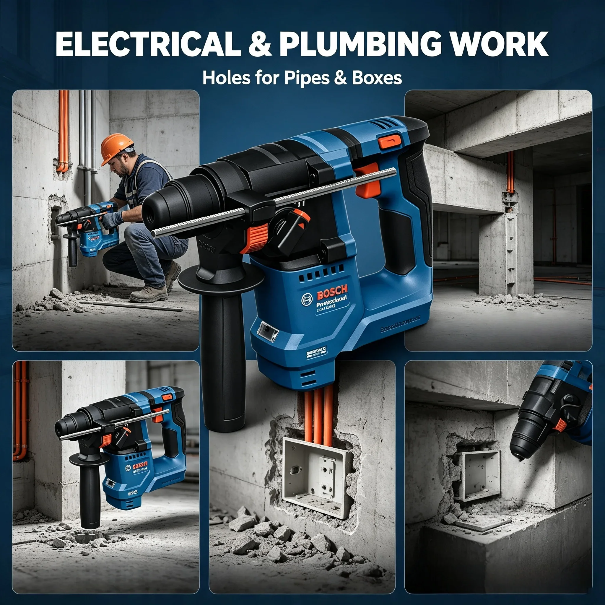 مطرقة دوارة لاسلكية Bosch GBH  - مراجعة Power Tools Professional وسعره